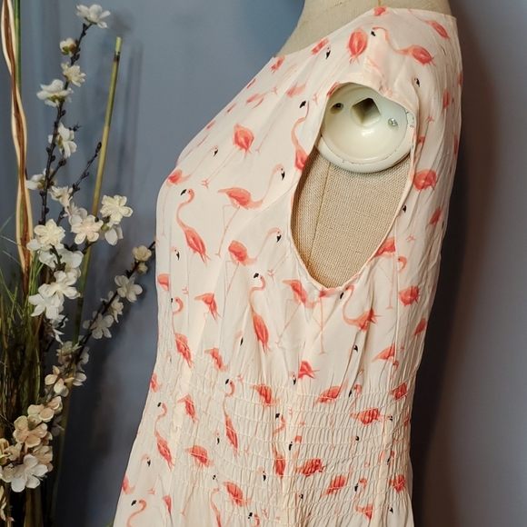 Kate Spade Flamingo Dress with pockets Size 2 - Picture 7 of 16